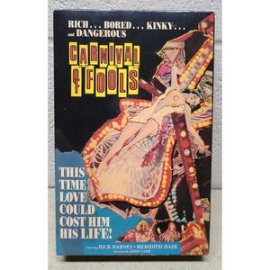 Carnival of Fools VHS Big Box AIR Video 1987 Rick Barnes Meredith Haze- Vintage